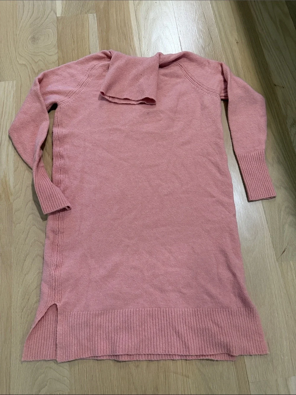 J. Crew Pink Turtleneck Sweater Dress